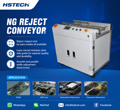 Laatste bedrijfsblogs Ergonomic Variable-Speed NG PCB Separation Conveyor Hits Market from Hansome Technology