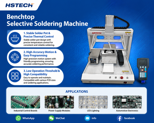 Laatste bedrijfsblogs Samenvatting van de raadpleging voor compacte door-gat selectieve soldeerapparatuur voor PCB's