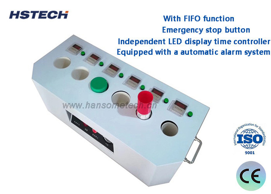 Goede prijs. Nieuwe 6 werkende tank soldeer paste ontdooiing machine met LED display tijdscontroleur en FIFO functie online