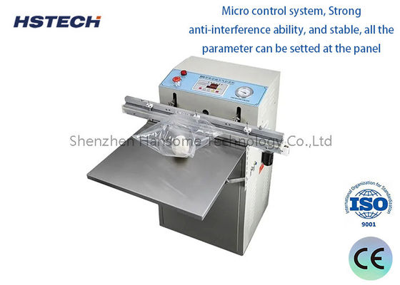 Goede prijs. Verpakkingsmachine met warm afdichting met vacuüm voor spoel-IC, opto-elektronische onderdelen, 5-10 mm afdichtingsbreedte, 1000 W online
