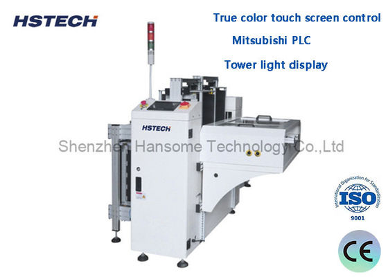 Goede prijs. Tower Light Display Mitsubishi PLC Dual Rail PCB Unloader Standaardhoogte Voor SMT-toepassingen online