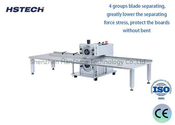 Goede prijs. 4 groepen Blade Step Cutting PCB Depaneling Equipment met verstelbaar platform online