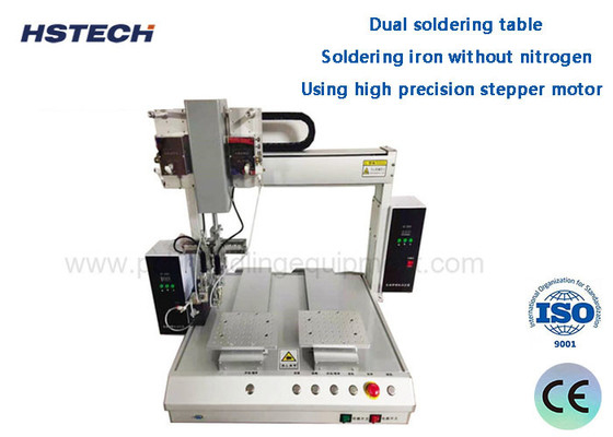 Goede prijs. Dubbele tafel 2 soldeerbout Dubbele temperatuurregelaar Automatische soldeerrobot HS-S331R online