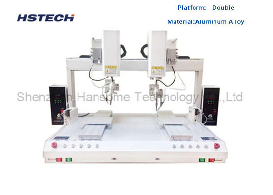 Goede prijs. Automatische Precision Soldering Robot 8 Axis Dubbele Tafel Dubbele Hoofd Robot Soldering Machine HS-DH800 online