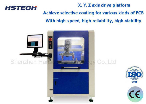 Goede prijs. X, Y, Z-as aandrijflijn Hoogsnelheid Hoog betrouwbaarheid Hoog stabiliteit 3Axis Selectieve coatingsmachine online