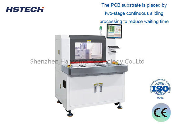 Goede prijs. Double Platform Offline PCBA Router Machine met ±0,01mm Herhalingsnauwkeurigheid en 40000~60000rpm Spindle voor PCB Depaneling online