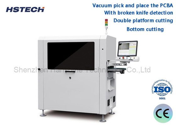 Goede prijs. Double platform snijden met gebroken mes detectie Inline PCBA Router Machine online