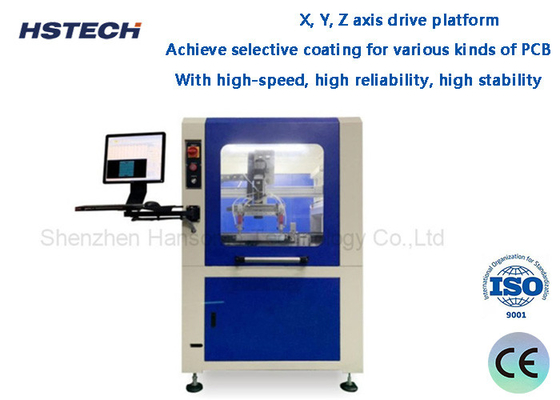 Goede prijs. X, Y, Z-as aandrijflijn Hoogsnelheid Hoog betrouwbaarheid Hoog stabiliteit 3Axis Selectieve coatingsmachine online