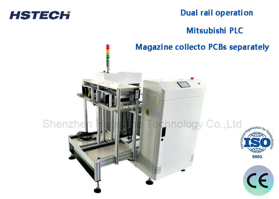 Goede prijs. Dual Rail PCB Handling Equipment NG / OK PCB Unloader Standaard hoogte online