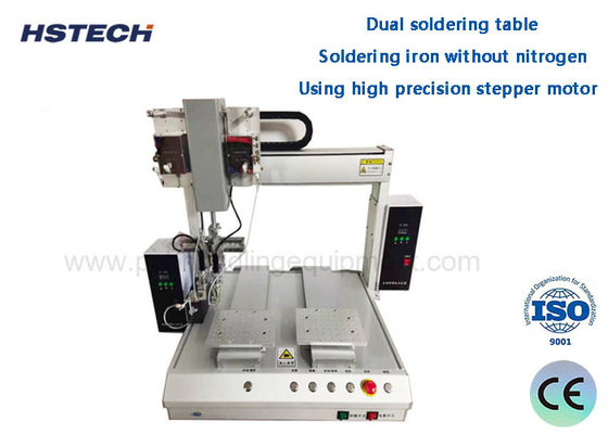 Goede prijs. Dubbele tafel 2 soldeerbout Dubbele temperatuurregelaar Automatische soldeerrobot online