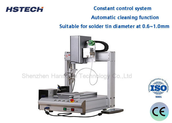 PCB-robotsoldeermachine enkelbed 0,8 mm soldeerpunt handmatig programmeren