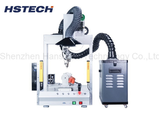 Goede prijs. 4 Axis Desktop Automatic Soldering Robot met installatie van smogreiniger online