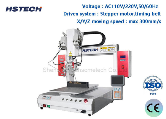 Goede prijs. Dual Head Automated Soldering Equipment 400 mm Moving Range Timing Belt Single Platform online