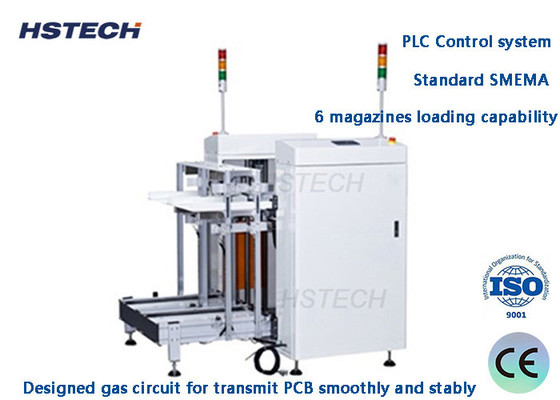 Goede prijs. Flexible operation PLC Control Double Track Unloader 6 Magazines Loading Capacity PCB Unloader online