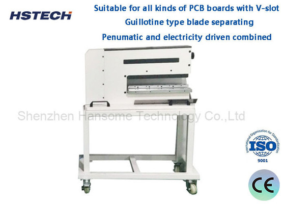 Goede prijs. Pneumatisch aangedreven V-CUT-PCB-separator 40 mm hoogte Pneumatische PCB-depaneler online