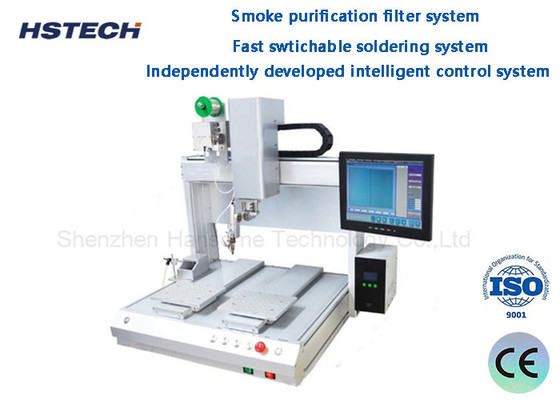 Goede prijs. Intelligente besturing Desktop Soldering Robot Rookreiniging Flter System Snel Schakelbaar Soldering System online