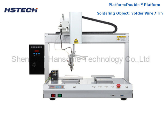 Goede prijs. 4 Assen Robotische soldeermachine Soldeerdraadvoeding Geautomatiseerde soldeerapparatuur HS-S5331 online