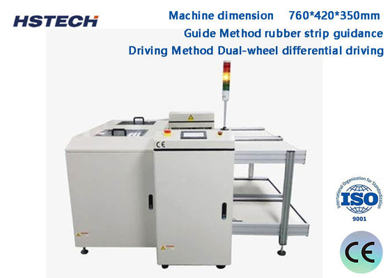 Goede prijs. DC24V oplaadbaar 100 kg laadvermogen rubberband geautomatiseerde geleide voertuigen HS-200A online