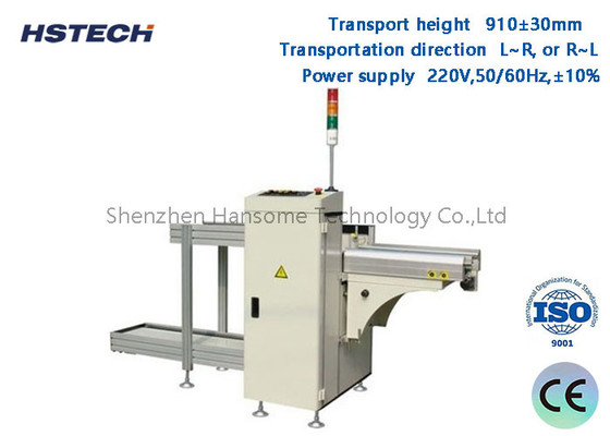 Goede prijs. 3 Magazinen 330 mm Breedte LED-knop/ Touch Screen Control PCB Link Unloader HS-UD330 online