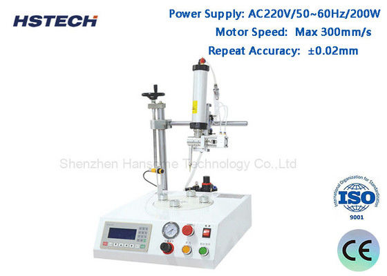 Goede prijs. 4 draaibare werkstations Text Screen Control LED Bulb Glue Dispenser met ±0,02 mm Herhalingsnauwkeurigheid online