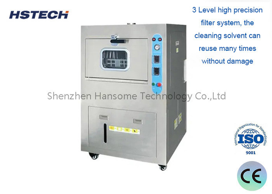 Goede prijs. 60L SMT Stencil Reiniging Machine met 3 Level Filter System en 0-7KG Druk online