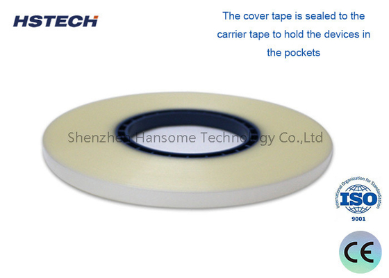 Goede prijs. Transparante warmdichtend PET-materiaal, 0,2 Mpa dichtingsdruk, breedte 9,3 mm SMD-component counter cover tape online
