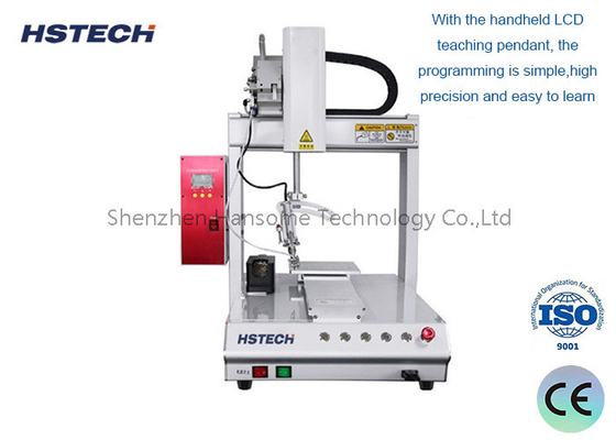 Goede prijs. 4-assige soldeermachine met handmatige programmering met hoge precisie X/Y/Z/R rotatie online