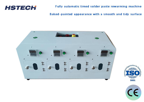 Goede prijs. 4 Tanks Geïmporteerde elektrische componenten Volledig automatische getimmerde soldeerpasta-herwarmmachine voor temperatuur online