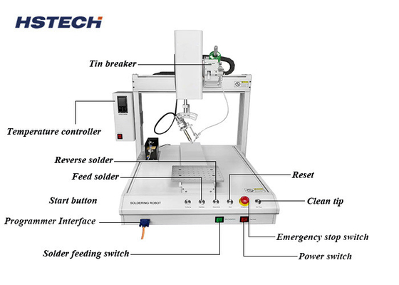 Goede prijs. Compacte automatische soldeerrobot voor 300*300*100mm X/Y/Z werkbereik en 48kg gewicht online