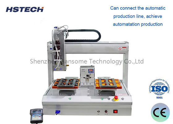 Automatische soldeerrobot met hoge precisie met dubbele soldeertafel en stappenmotor