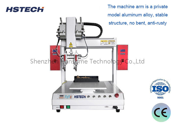 Goede prijs. 400 mm bewegende afstand Dual Soldering Head Timing Belt Auto Soldering System voor Mixed Circuit Boards online