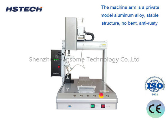 Automatische soldeerrobot met hoge precisie, 4 assen, met automatische reiniging en Hiwin-gids