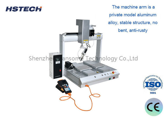 4 Assen Desktop Soldering Machine met Hiwin lineaire gids en automatische reiniging functie