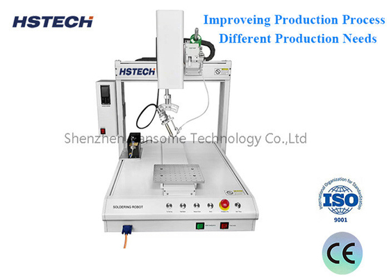 Goede prijs. Flexible Soldering Robot met ±0,02 mm Repeat Accuracy Machine Dimensie 520*585*800mm online