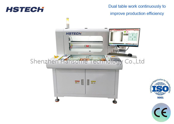 Goede prijs. Duitse Basler Camera PCB Router Machine met dubbele tafel voor nauwkeurige programmering online