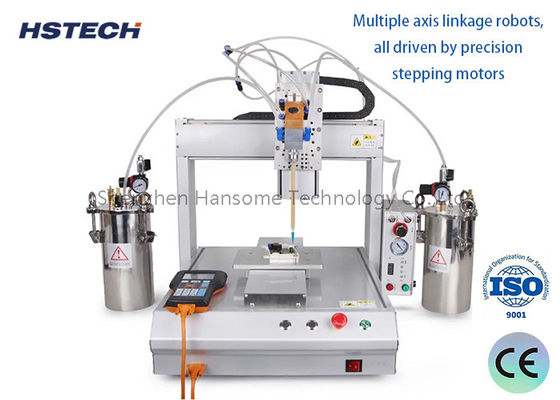 Goede prijs. Hoogprecisie vierstaans ronde lijmverspreidingsmachine voor PCB-assemblage online