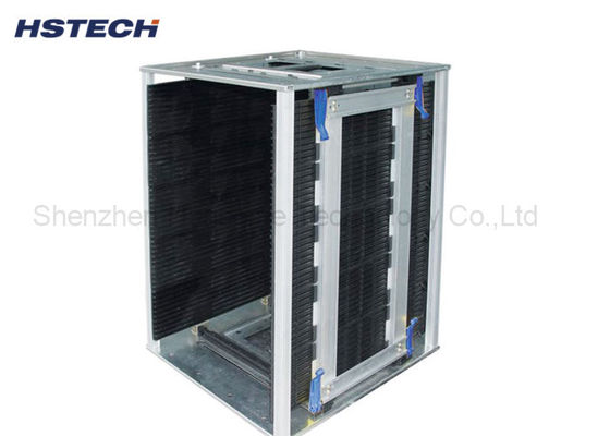 Goede prijs. Breedteverstelbare pcb-behandelingsapparatuur SMT ESD Magazine Storage Rack Metal Material online