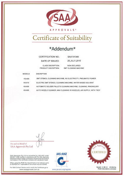 China Shenzhen Hansome Technology Co., Ltd. Certificaten